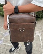 کیف دوشی مردونه چرمی از برند آرازبگ کد 07 - Image 7
