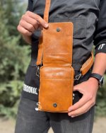 کیف دوشی مردانه چرمی برند آرازبگ کد 01 - Image 8
