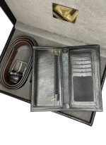 ست هدیه جعبه پوستماری مردانه چرمسال کد 105