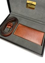 ست هدیه جعبه پوستماری مردانه چرمسال کد 105