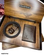 ست هدیه کیف و کمربند مردانه چرمسال کد 107