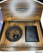 ست هدیه کیف و کمربند مردانه چرمسال کد 107