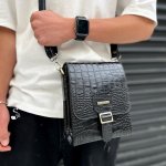 کیف دوشی مردانه چرم گاوی چرمسال کد 0018