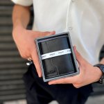 کیف پول جیبی مردانه چرم طبیعی برند میلیون کد 528