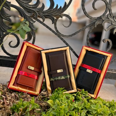 کیف پول چرم طبیعی آرمانی کد 531