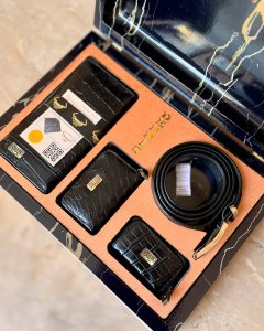 ست چرم مردانه فوق لاکچری برند دنیس کد 139